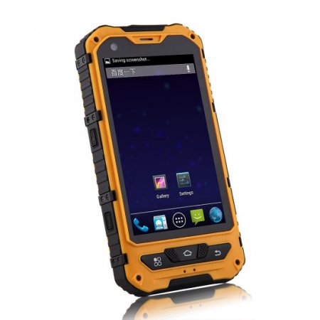 A8 Smartphone IP68 Android 4.2 MTK6572W SOS Power Bank 3000mAh Battery - Black & Orange