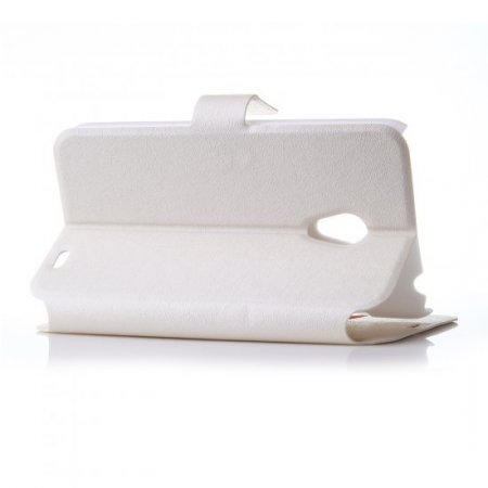 Fashion Flower Show Leather Stand Case Cover for MEIZU MX3 Smartphone White