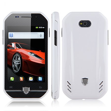 F599 Smartphone Android 2.3 MTK6515 3.4 Inch TFT Capacitive Screen - White