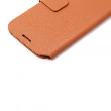 Quality Protective Flip Cover Case with Magnet Closure for Star S4 Smartphone Brown