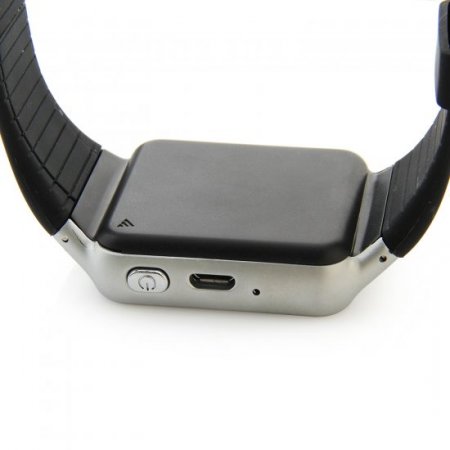 S39 Smart Watch Phone 1.54 Inch Touch Screen Bluetooth Camera FM Black+Silver