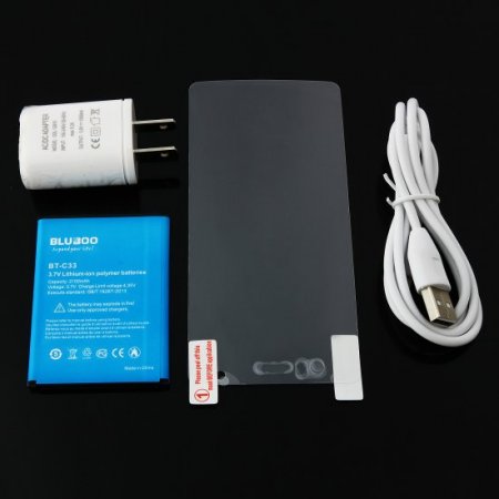 BLUBOO X4 Smartphone 4G LTE Android 4.4 MTK6582 4.5 Inch IPS 1GB 4GB Black