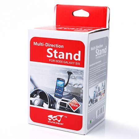 Fashion Multi-Direction Stand For Galaxy SIII Big Size Sucktion Cup Stable & Convenient