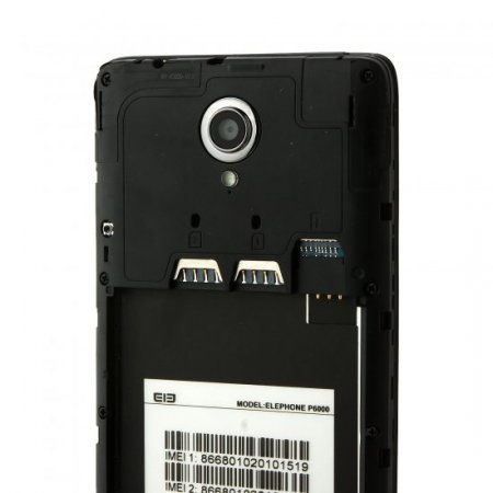 Elephone P6000 Smartphone Android 5.0 64bit MTK6732 Quad Core 5.0 Inch 2GB 16GB White