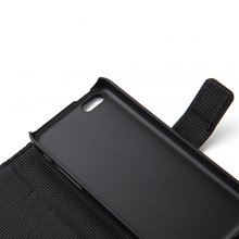 Magnetic Closure Protective Flip Cover Stand Litchi Stripe Leather Case for iPhone5c