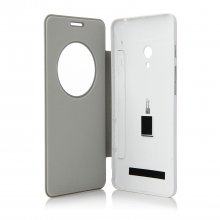 Original S-View Flip Cover Case Leather Case for Zenfone 5 Smartphone White
