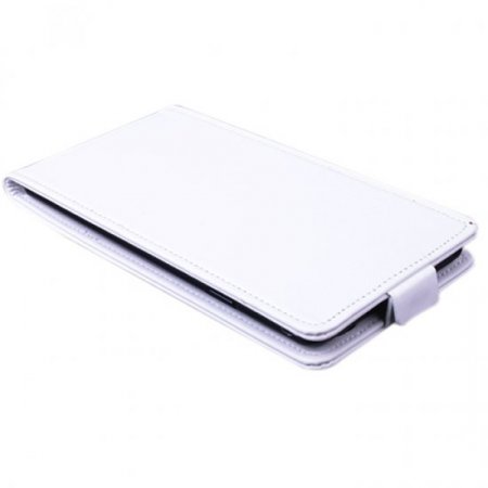 Leather Flip Cover Case Protect Case for Elephone G7 Smartphone White