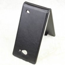Leather Flip Case Cover for ThL W11 Smartphone Black