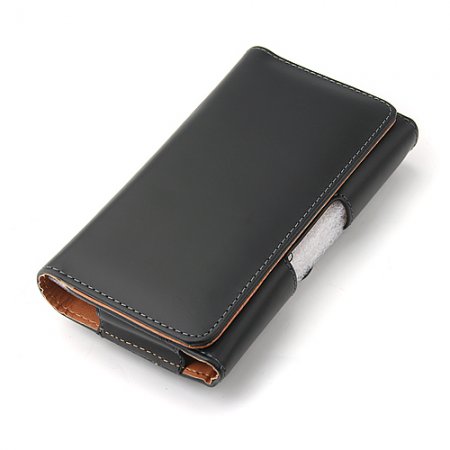 Magnetic Closure Protective Leather Case Cover for Samsung Galaxy Note i9220 N7100 Black