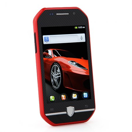 F599 Smartphone Android 2.3 MTK6515 3.4 Inch TFT Capacitive Screen - Red