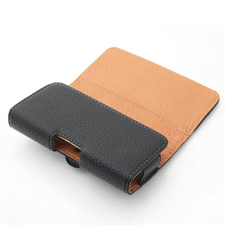 Magnetic Closure Protective Leather Case Cover for iPhone 4/4S Sony ST25i HTC ONE V Black