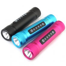 Portable Power Bank Media Sound Box Flashlight For MobilePhone