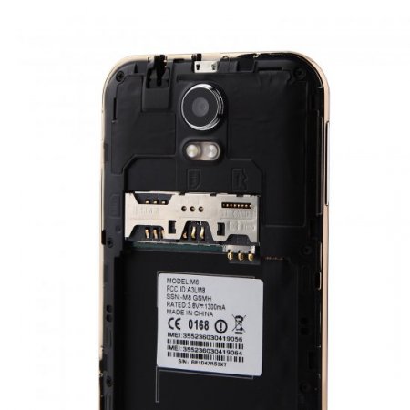 Tengda Mini M8 Smartphone Android 4.2 MTK6572W 4.3 Inch 3G GPS Golden