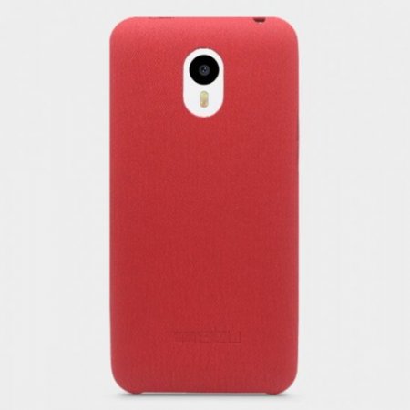 Original Leather Protective Back Cover Case for MEIZU m1 note Smartphone Red