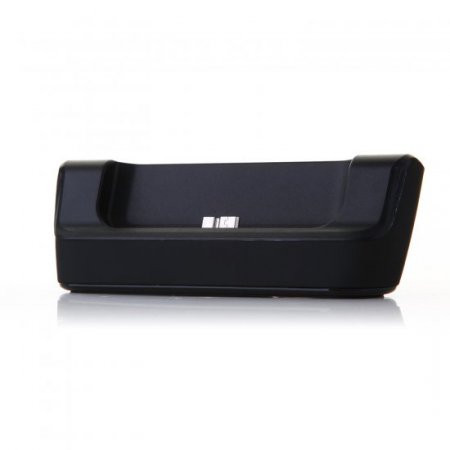 Practical 2-In-1 Dock Station Charger For Samsung Galaxy Note 3 Smartphone Black