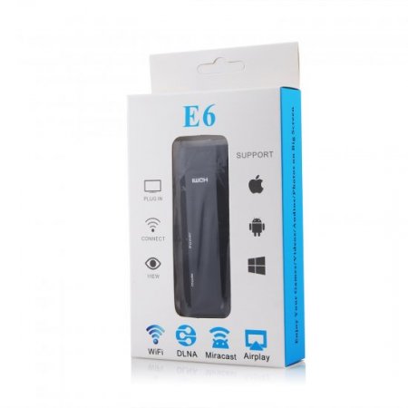 E6 WifiCast WiFi Display Dongle HD Media Streamer for iOS Android & Windows Devices