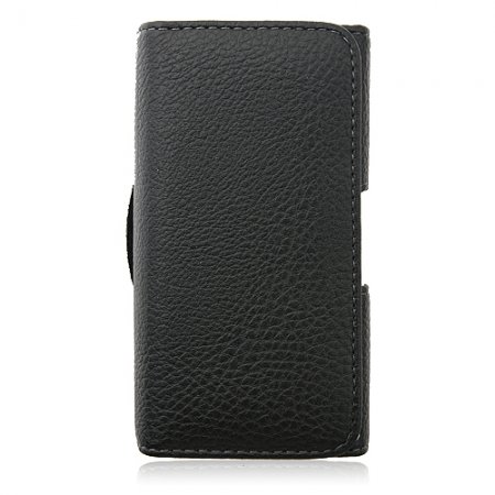 Magnetic Closure Protective Leather Case Cover for iPhone 4/4S Sony ST25i HTC ONE V Black