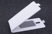 Leather Flip Cover Stand Case for DOOGEE DG580 Smartphone White