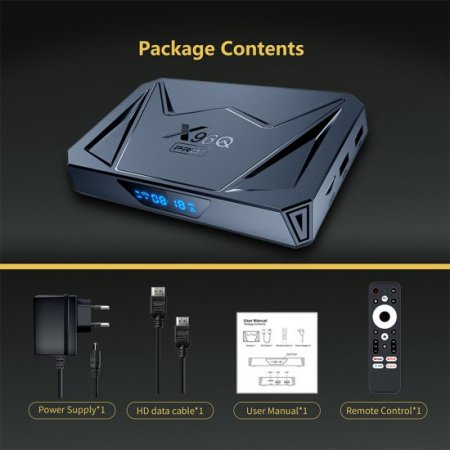 Android 14.0 IPTV Box Octa-core ARM Cortex A55 Allwinner H728 BT5.0 2.4G-5.8G Wifi 8K Smart TV Box
