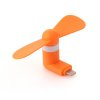 Portable Lightning 8pin Male USB Fans for iPhone 5/ 5S/ 6 Orange
