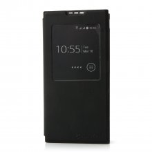 Original S-View Flip Cover Protective Case for Kingzone N3 4G Smartphone- Black