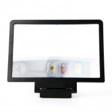 Portable Mobile Phone Screen Magnifier Bracket 3D Enlarge Stand for Smartphone Black