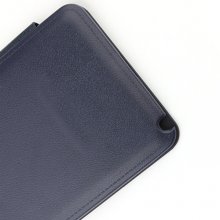 Portable Leather Flip Case Cover for Samsung Galaxy Note III Dark Blue