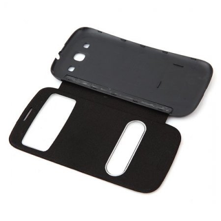 Protective Flip Cover For GALAXYS III Smartphone Black