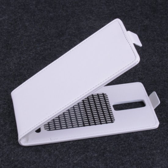 Leather Flip Cover Stand Case for Elephone G6 Smartphone White