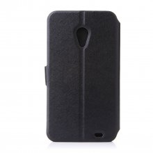Fashion Flower Show Leather Stand Case Cover for MEIZU MX2 Smartphone Black