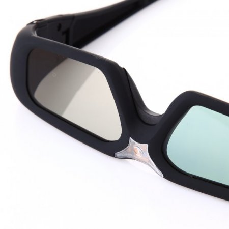 SG08-DLP 3D Active Shutter Glasses LCD Lens 96-144Hz for DLP-Link 3D Projector Black