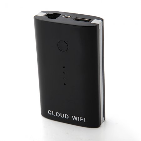 5000mAh Portable Power Bank with WiFi Router for iPhone iPad Samsung Smartphone