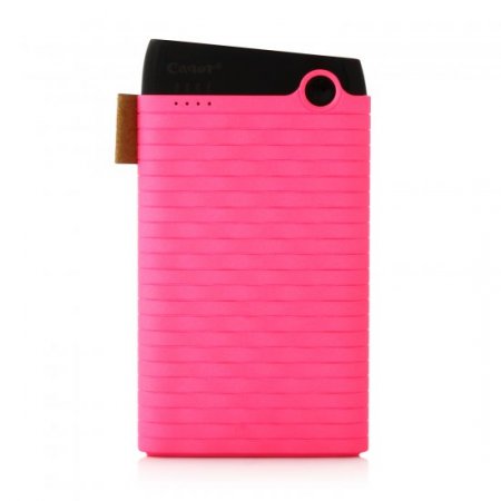 Cager B089 6000mAh Ultra Slim USB Power Bank for Smartphones Tablet PC Pink