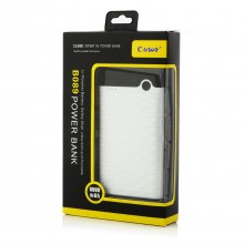 Cager B089 6000mAh Ultra Slim USB Power Bank for Smartphones Tablet PC White