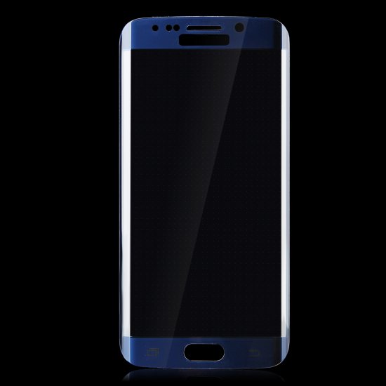0.2mm Electroplating Tempered Glass Screen Protector for SAMSUNG S6 Edge Dark Blue