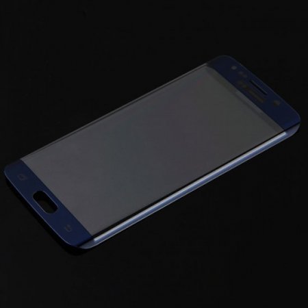 0.2mm Electroplating Tempered Glass Screen Protector for SAMSUNG S6 Edge Dark Blue
