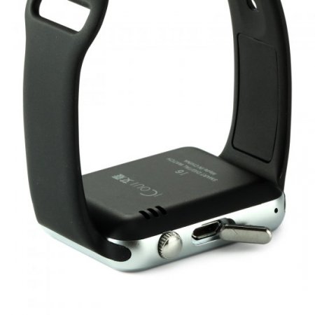 iCou I6 Smart Watch Phone 1.54 Inch Touch Screen Bluetooth Camera FM Black