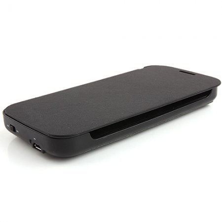 3800mA Battery Case Power Pack Case Cover For for Samsung Galaxy S4 Black