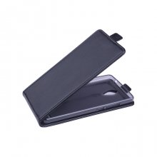 Leather Flip Cover Case Stand ZTE V5 MAX Smartphone Black