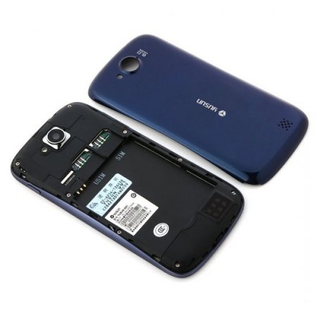 YUSUN W91 Smartphone MTK6577 Android 4.0 Dual Core 3G GPS 4.5 Inch QHD Screen Dark Blue