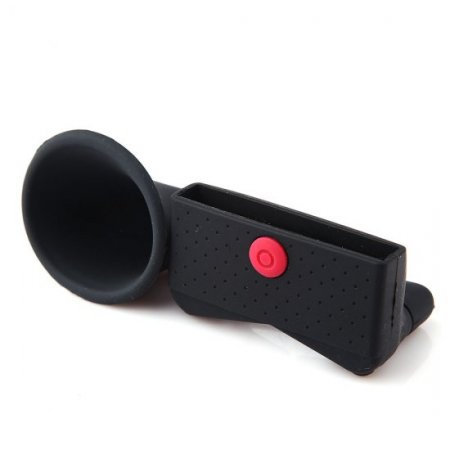 Cute Portable Silicone Horn Stand Amplifier Speaker For Apple iPhone 5