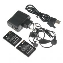 S9110 Quad Band Watch Phone 1.8 Inch Touch Screen Bluetooth Camera with Bluetooth Earphone - Brown