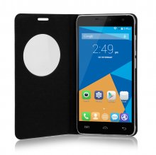 Original Protective Case S-View Flip Cover for DOOGEE Iron Bone DG750 Smartphone Black