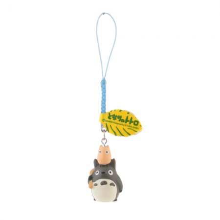 Vivid Totoro Style Resin Cellphone Pendant with Blue Strap