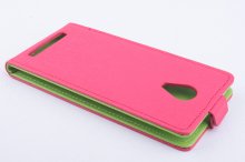 Leather Flip Cover Stand Case for THL T6S & T6 Pro Smartphone Rose