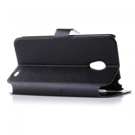 Fashion Flower Show Leather Stand Case Cover for MEIZU MX3 Smartphone Black