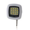 Mini Flash Lamp Portable Lighting Equipment with 3.5mm Audio Plug White