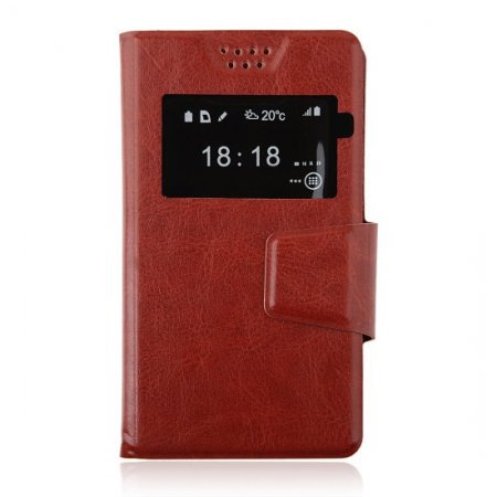 Fashional Clemence Universal Leather Case for 5.7-6.0Inch Mobile Phone Assorted Color