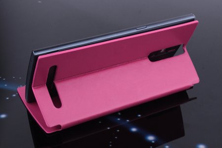 Leather Flip Cover Stand Case for Elephone G6 Smartphone Rose