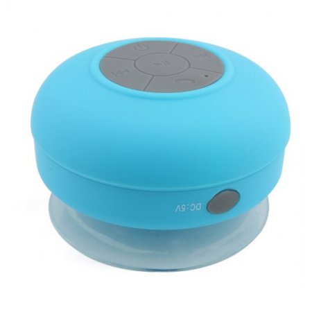 Portable Waterproof Stereo Wireless Bluetooth Speaker Handsfree with Suction Cup Blue